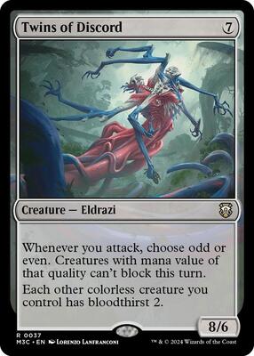 Twins of Discord (Ripple Foil) card from Commander: Modern Horizons 3