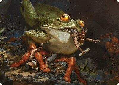 Rampant Frogantua Art Card card from Art Series: Modern Horizons 3