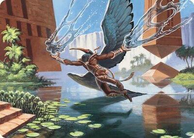 Nadu, Winged Wisdom Art Card card from Art Series: Modern Horizons 3