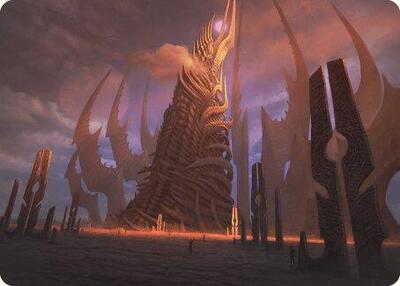 Phyrexian Tower Art Card card from Art Series: Modern Horizons 3