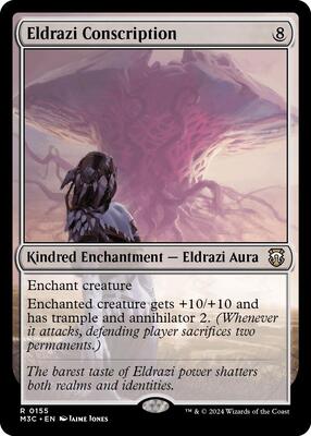 Eldrazi Conscription (Ripple Foil) card from Commander: Modern Horizons 3