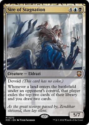 Sire of Stagnation (Ripple Foil) card from Commander: Modern Horizons 3