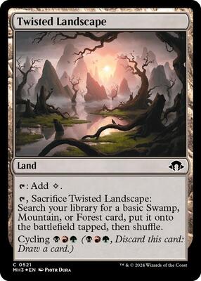 Twisted Landscape (Ripple Foil) card from Modern Horizons 3