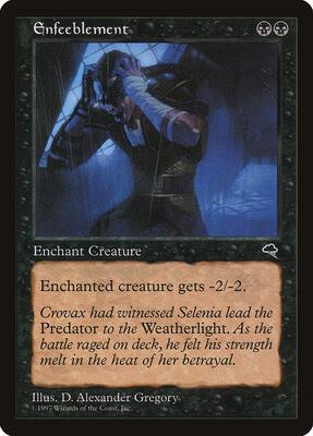 Enfeeblement card from Tempest