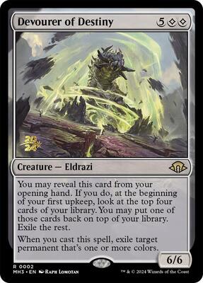 Devourer of Destiny card from Prerelease Cards