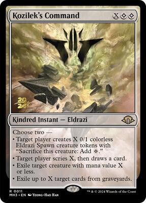 Kozilek's Command card from Prerelease Cards