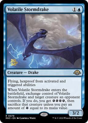 Volatile Stormdrake card from Prerelease Cards