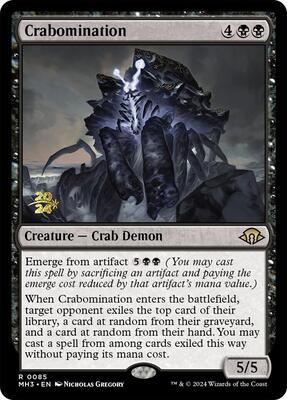 Crabomination card from Prerelease Cards