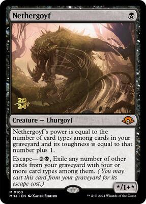 Nethergoyf card from Prerelease Cards