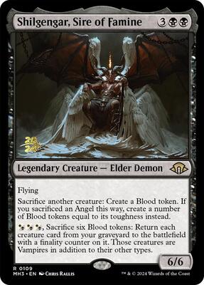 Shilgengar, Sire of Famine card from Prerelease Cards