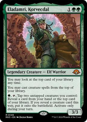 Eladamri, Korvecdal card from Prerelease Cards