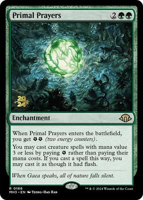 Primal Prayers card from Prerelease Cards