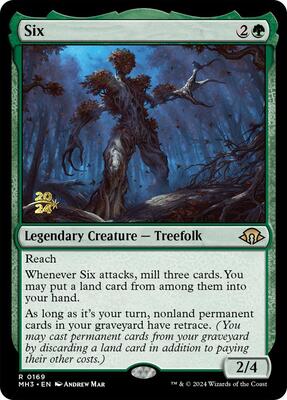 Six card from Prerelease Cards