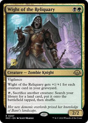 Wight of the Reliquary card from Prerelease Cards