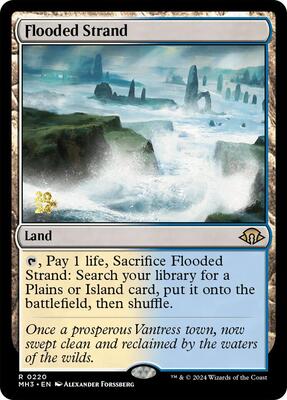 Flooded Strand card from Prerelease Cards