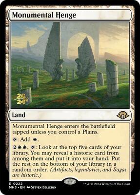 Monumental Henge card from Prerelease Cards