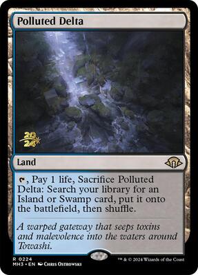 Polluted Delta card from Prerelease Cards