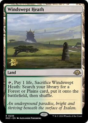 Windswept Heath card from Prerelease Cards