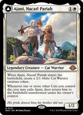 Ajani, Nacatl Pariah card from Prerelease Cards
