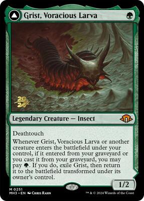 Grist, Voracious Larva card from Prerelease Cards