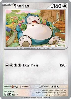 Snorlax - 122 card from SV: Scarlet & Violet Promo Cards