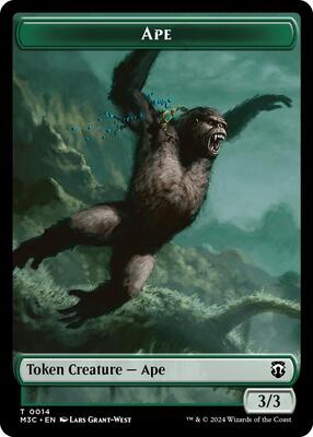Ape // Plant Double-Sided Token card from Commander: Modern Horizons 3