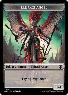 Eldrazi Angel // Copy Double-Sided Token card from Commander: Modern Horizons 3