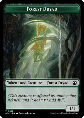 Forest Dryad // Boar Double-Sided Token card from Commander: Modern Horizons 3