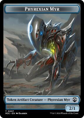 Phyrexian Myr // Servo Double-Sided Token card from Commander: Modern Horizons 3
