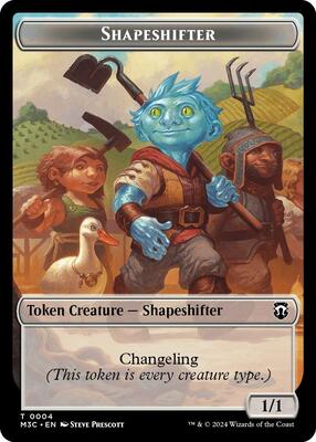 Shapeshifter (0004) // Copy Double-Sided Token card from Commander: Modern Horizons 3