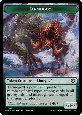 Tarmogoyf // Saproling Double-Sided Token card from Commander: Modern Horizons 3