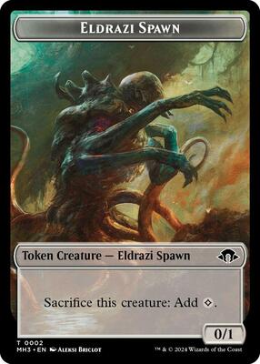 Eldrazi Spawn // Spellgorger Weird Double-Sided Token card from Modern Horizons 3