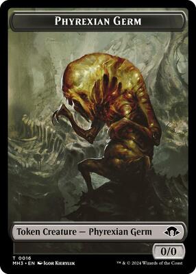 Phyrexian Germ // Moonfolk Double-Sided Token card from Modern Horizons 3
