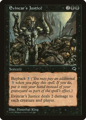 Evincar's Justice card from Tempest