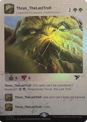 Thrun, the Last Troll (Rainbow Foil) card from Secret Lair Drop Series