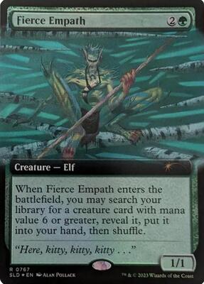 Fierce Empath (Extended Art) card from Secret Lair Drop Series