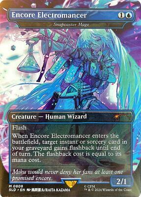 Encore Electromancer - Snapcaster Mage card from Secret Lair Drop Series
