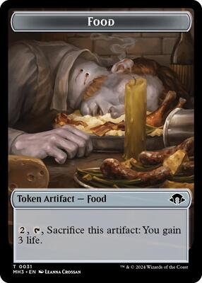 Food // Energy Reserve Double-Sided Token card from Modern Horizons 3