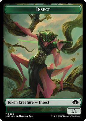 Insect Token (0025) card from Modern Horizons 3