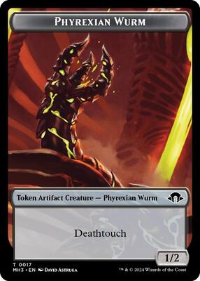 Phyrexian Wurm Token (0017) card from Modern Horizons 3
