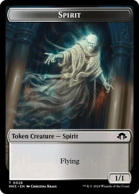 Spirit (0028) // Energy Reserve Double-Sided Token card from Modern Horizons 3