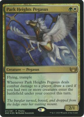 Park Heights Pegasus card from Media Promos
