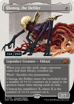 Ulamog, the Defiler (Borderless) (Serial Numbered) card from Modern Horizons 3