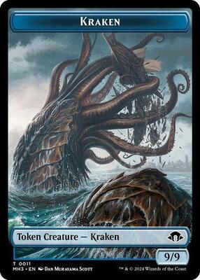 Kraken Token card from Modern Horizons 3