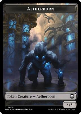 Aetherborn (Ripple Foil) // Thopter Double-Sided Token card from Commander: Modern Horizons 3