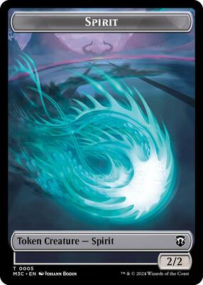 Spirit (Ripple Foil) // Eldrazi Double-Sided Token card from Commander: Modern Horizons 3