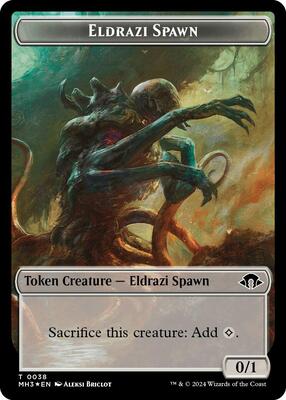 Eldrazi Spawn (Ripple Foil) // Eldrazi Scion Double-Sided Token card from Commander: Modern Horizons 3