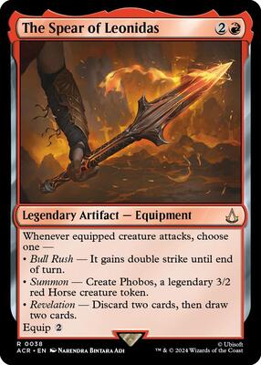The Spear of Leonidas card from Universes Beyond: Assassin's Creed