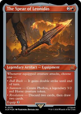 The Spear of Leonidas (Foil Etched) card from Universes Beyond: Assassin's Creed