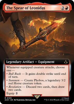 The Spear of Leonidas (Extended Art) card from Universes Beyond: Assassin's Creed